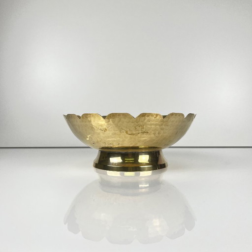 Indian cup in gold hammered metal, EPNS
