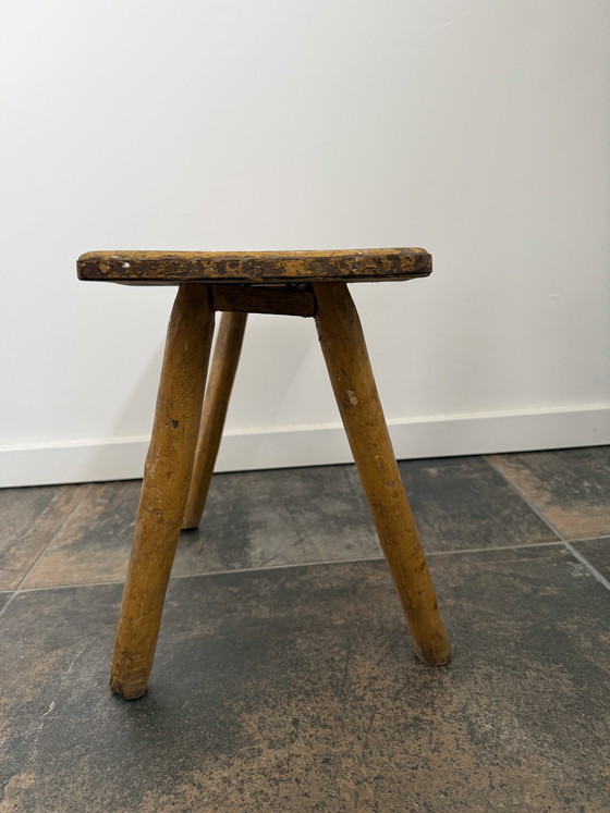 Image 1 of Vintage design stool SPA loft Jielde Eames brutalist loft 2 Prouvé Perriand