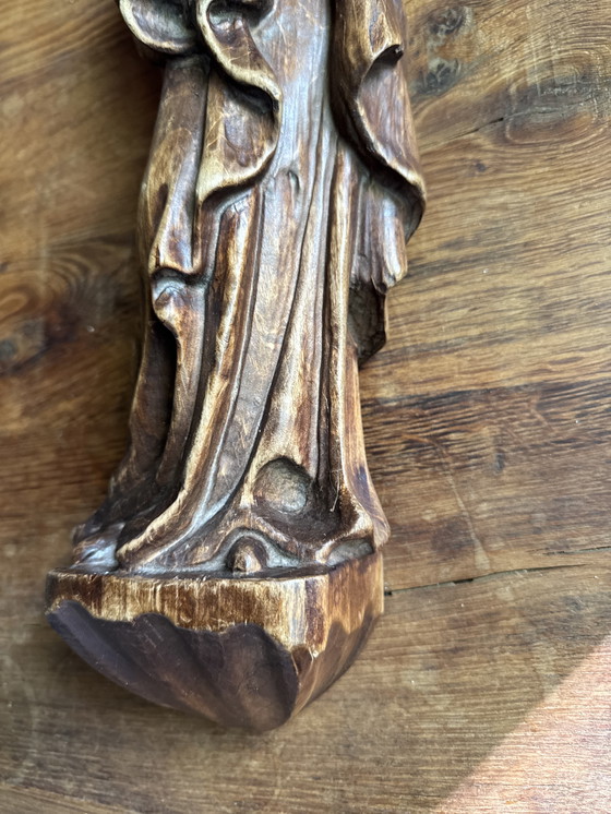 Image 1 of Escultura antigua de María con el Niño Jesús