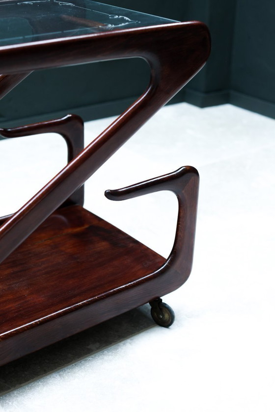 Image 1 of Carrito de servicio italiano Z-Line | Estilo escultural de los años 50