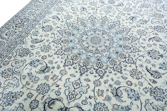 Image 1 of Hand Knotted Nain Carpet With Silk - 386 X 293 Cm