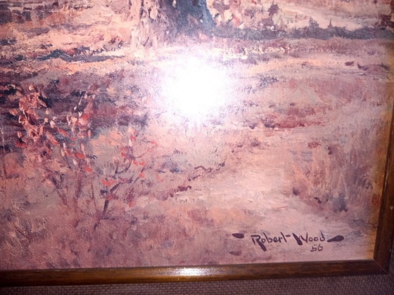 Image 1 of Ingelijste decoratieve kunstdruk Oktoberochtend van Robert Wood