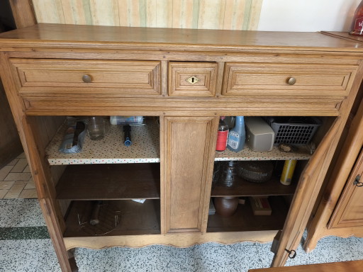 Buffet- und Wandregal-Set aus Eiche – Traditioneller Stil – high boards, Wood (photo 2 of 6)
