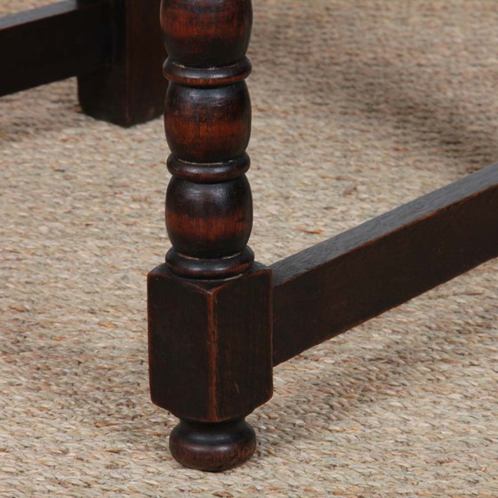 Image 1 of Ensemble de 4 chaises paillées en bois massif, travail français, 1940