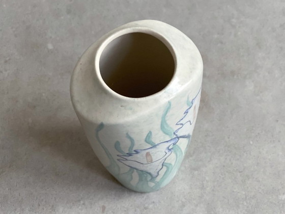 1x Vanessa Tuck Keramikvase im Jugendstil mit Blumen – Vasen, Ceramic (photo 6 of 7)
