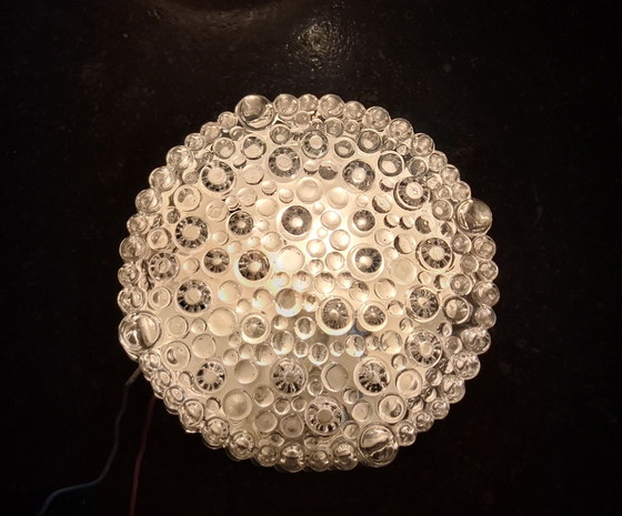 2 Vintage "bubble" glass ceiling or wall lights; Helena Tynell 1960s – Glashütte Limburg, Metal (photo 10 of 15)