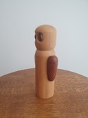 Vintage Mid-Century Wooden Owl – Roland Weber & Söhne (20 cm)