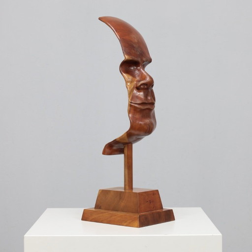 “Profile II” Hand-Carved 3D Sculpture by Lawrence Schneider, 2007