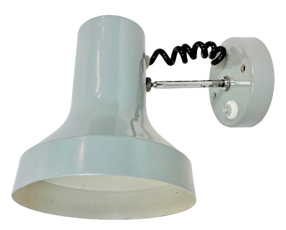 Image 1 of Vintage Grey Metal Wall Lamp by Josef Hurka for Napako, 1970s
