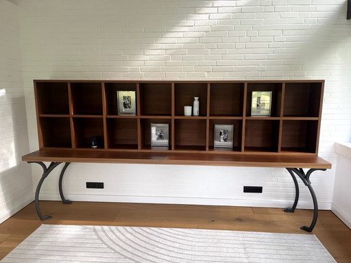 San Girolamo bookcase in Canaletto walnut
