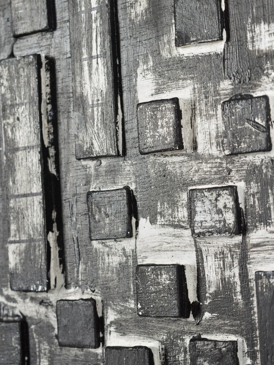 Image 1 of Helen Nieuwendijk (1946) - Esperienza - 2017 - Tecnica mista su pannello - 36 x 36 cm