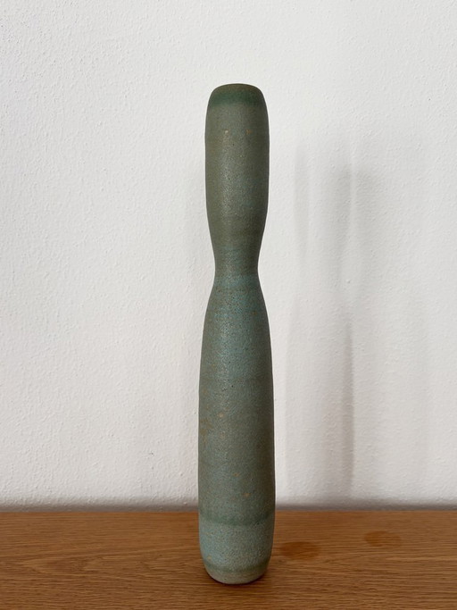 Jarrón vintage de gres de Carlo Zauli, Italia, años 50