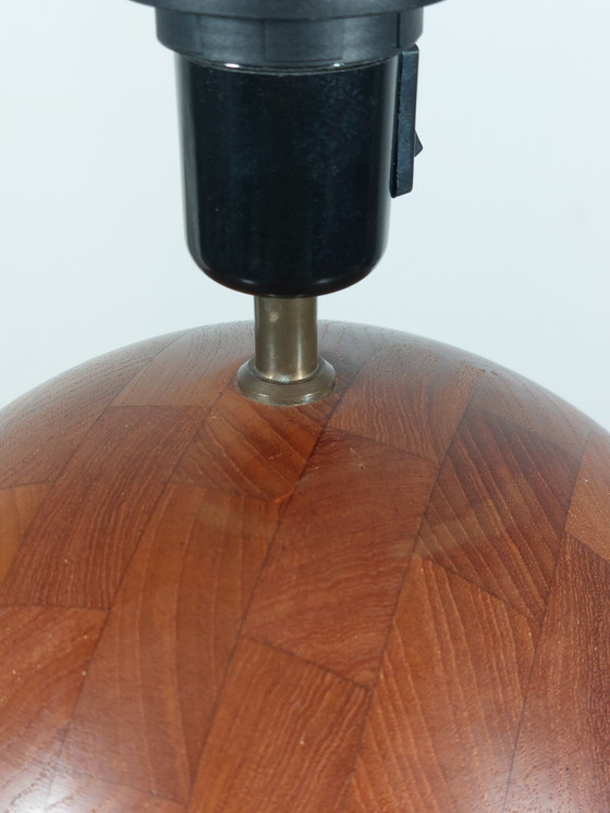 Image 1 of Pair of vintage mid-century teak table lamps from Kirk Copenhagen