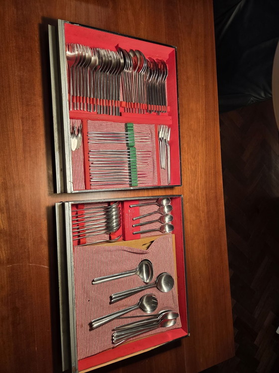 Set di posate Rosenthal 99 pezzi, Plastica, Legno, Nero (foto 7 di 9)