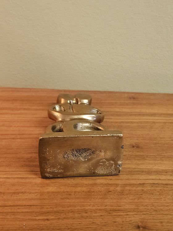 Image 1 of Coppia di cicladi in ottone massiccio vintage da uomo