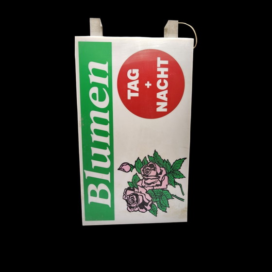 Vintage Neonreclame Bloemen – Decoratieve objecten, Metaal, Kunststof (photo 2 of 5)