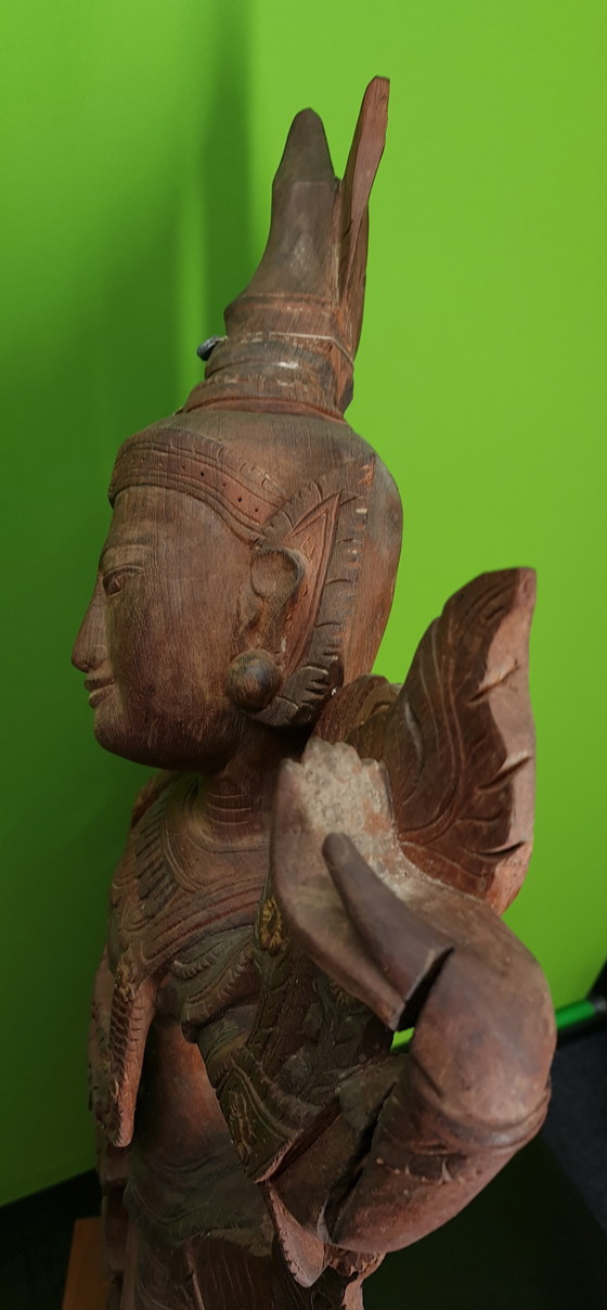 Image 1 of Super Mooi Thais Houtsnijwerk Een pieza de conversación