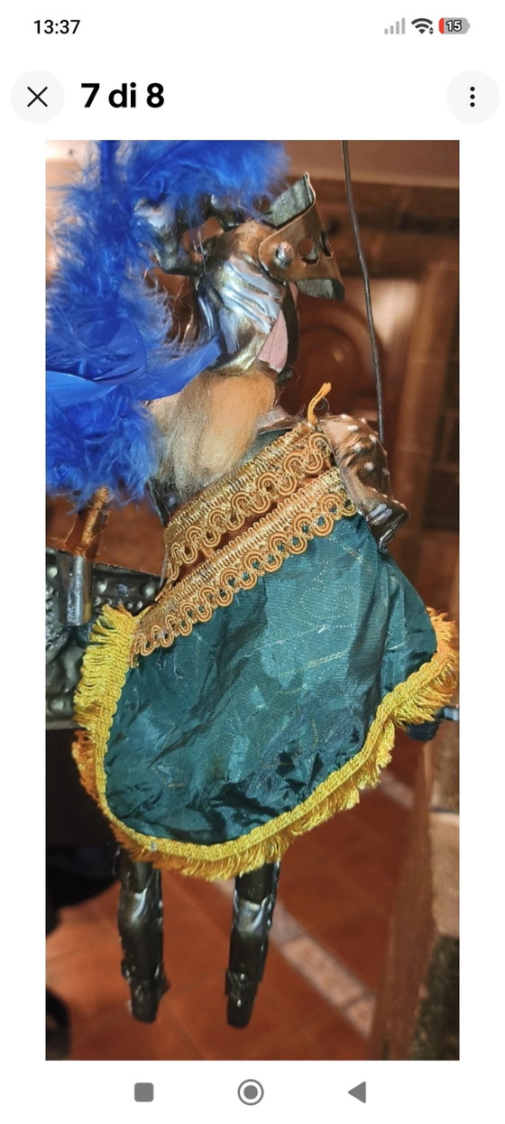 Ancient Sicilian Puppet 40cm – Decorative Objects, Metal, Textile (photo 7 of 8)