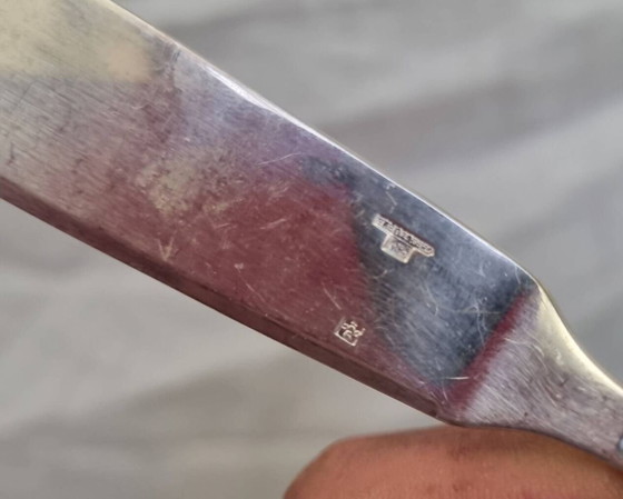 Image 1 of Couverts à Poisson Christofle Art Déco