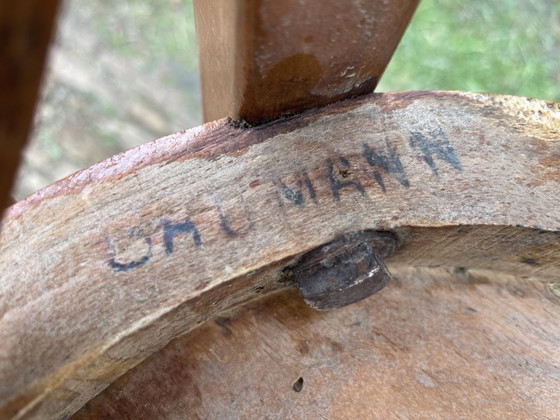 Image 1 of 7 sillas de bistró Baumann, sillas de cocina, años 50, Francia