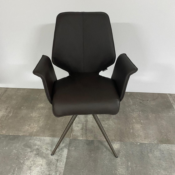 Uf, juego de 6 – Bert Plantagie, Sillas de comedor, Leather, Calfskin (photo 5 of 7)
