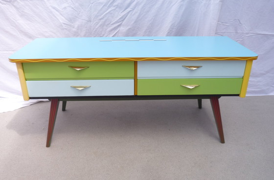 Image 1 of Commode basse  4 tiroirs