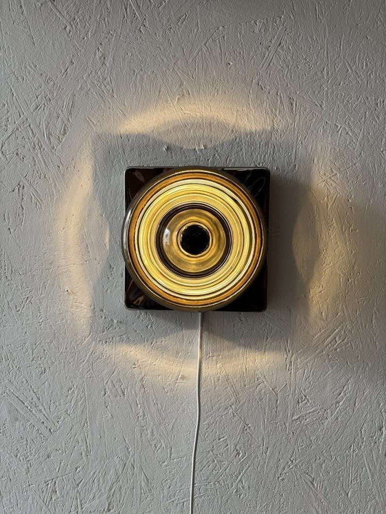 Image 1 of Lampade da parete in vetro fumé Cosack anni '70