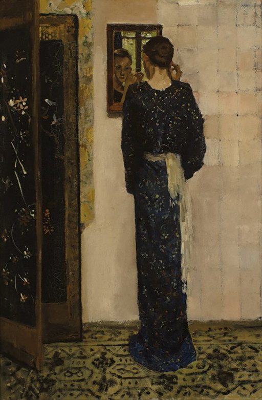 George Breitner ---Giclée couleur La boucle d'oreille