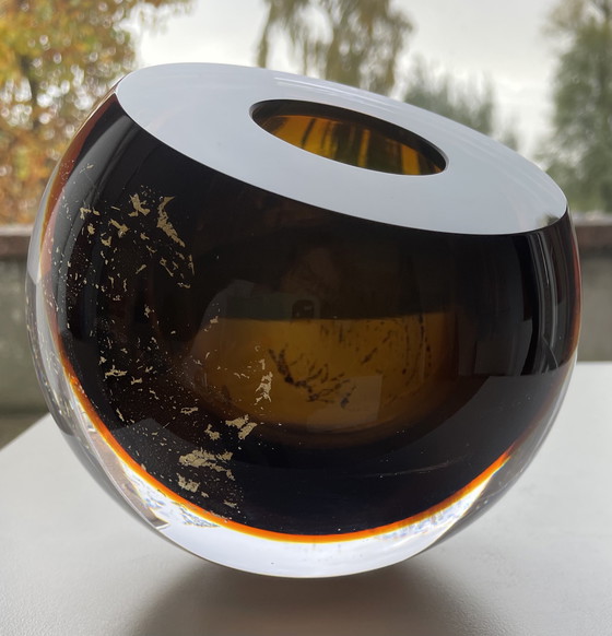 Image 1 of Objet en verre unique « MOCCA » de George Broft