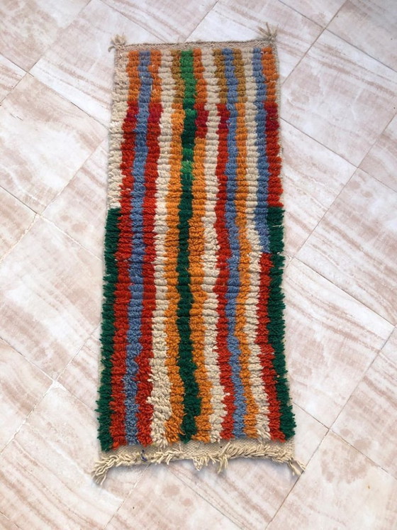 Image 1 of Alfombra marroquí de pasillo de 250 cm x 80 cm.
