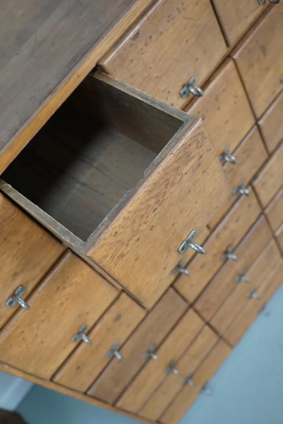 Image 1 of Alter deutscher Apothekerschrank aus Kiefer und Eiche, 1950er Jahre