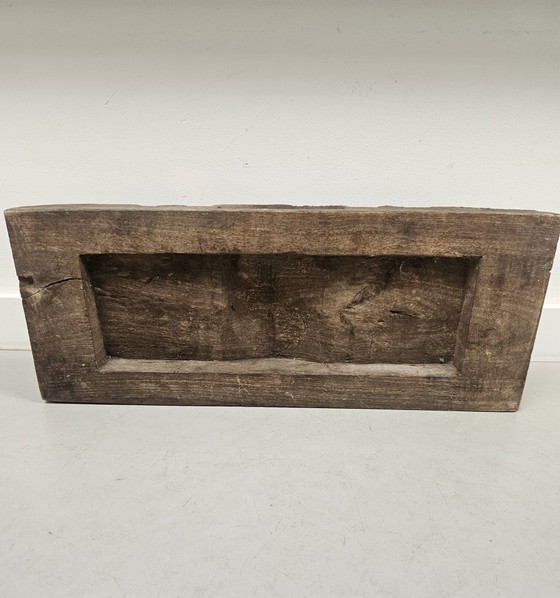 Antique Indian Temple Frieze Hand-Carved Wood – Wall decoration (photo 10 of 10)