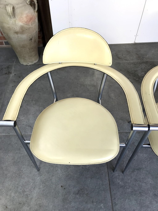🪑 Set of 6 Italian Design Chairs - Arrben Italy - Vintage Registered Model