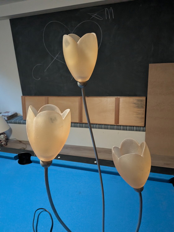 Image 1 of Vintage Harco Loor Tulip Table Lamp 1980s