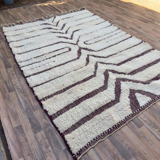 Image 1 of Tapis Beni Ouarain en laine authentisch 250cmx150cm