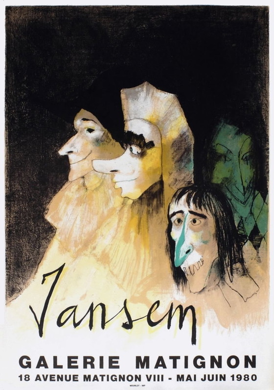 Image 1 of Jean Jansem Expo 80 - Galerie Matignon original poster 1980