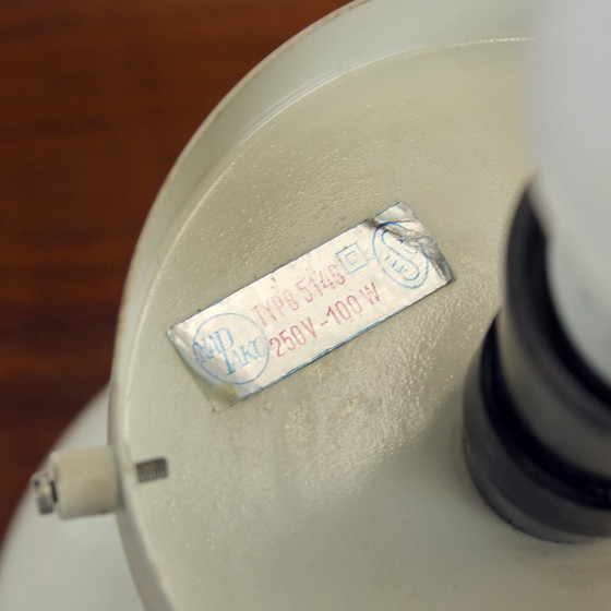 Image 1 of Space Age tafellamp van metaal en glas van Napako, Tsjecho-Slowakije, jaren 70