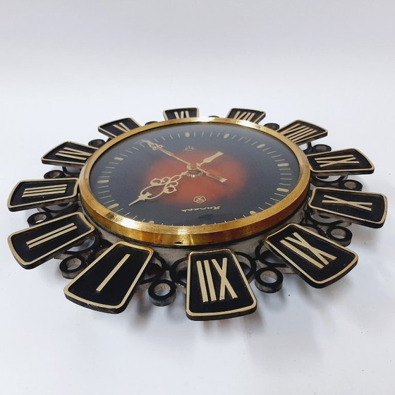 Image 1 of Soviet Vintage Wall Clock Jantar, USSR 80s