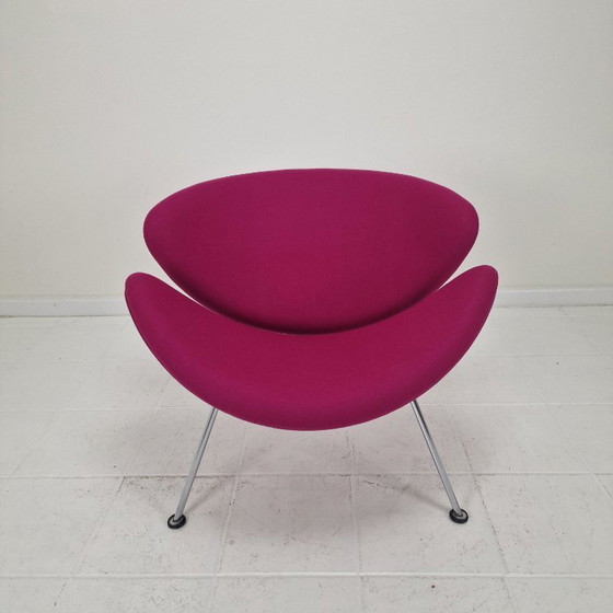 Image 1 of Silla Orange Slice con otomana de Pierre Paulin para Artifort, años 80