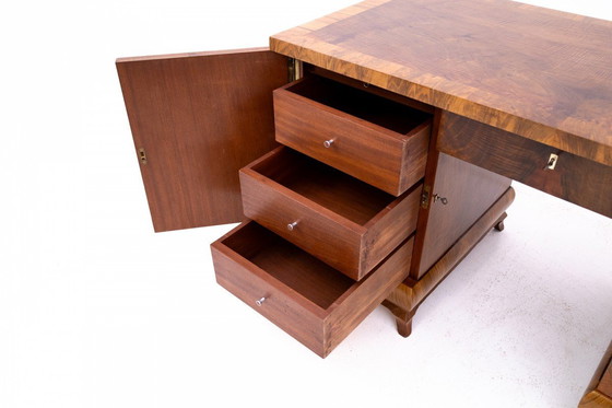 Image 1 of Bureau de style Art déco, Pologne, années 1940.
