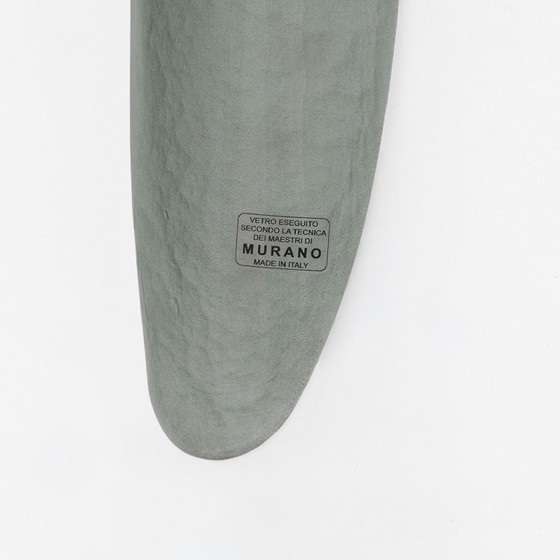 Image 1 of Coppia di applique in vetro di Murano verde acqua in stile Fontana Arte, design moderno di metà secolo.