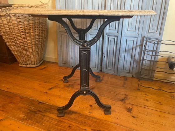 Image 1 of Table de bistrot vintage Table de jardin Table de salle à manger française