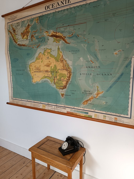 Image 1 of School map: Dutch East Indies, Australia, Oceania