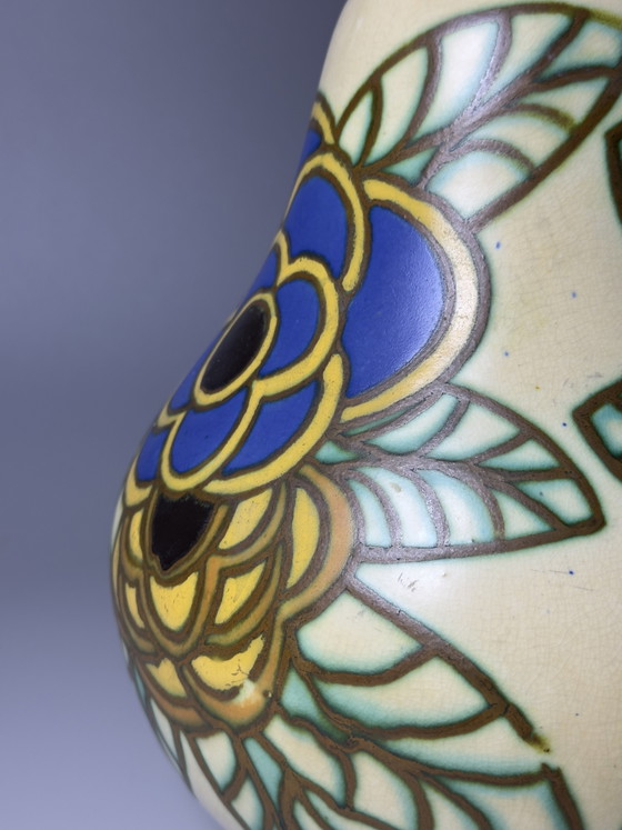 Image 1 of Boch Frères Keralux Art Deco Vase by Charles Catteau – Belgium, ca. 1925–1930