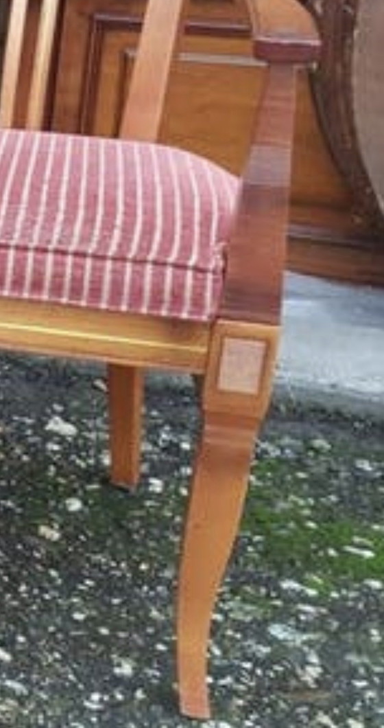 Image 1 of 4 fauteuils de salle à manger Schuitema Art Nouveau en cerisier