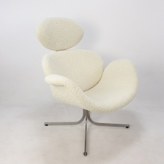 Image 1 of Big Tulip vintage wool fabric armchair by Pierre Paulin for Artifort, 1959