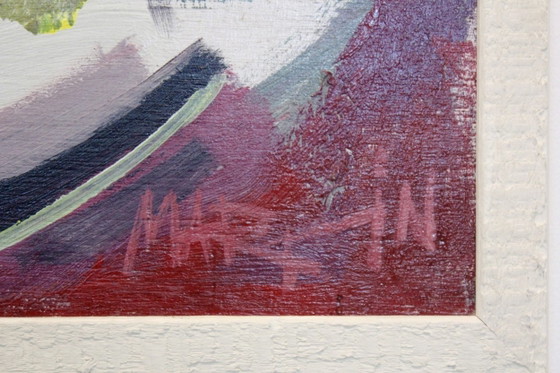 Martin Wollmer, Dipinto Moderno Astratto, Artista COBRA, Dipinti e disegni, Bianco (foto 7 di 9)