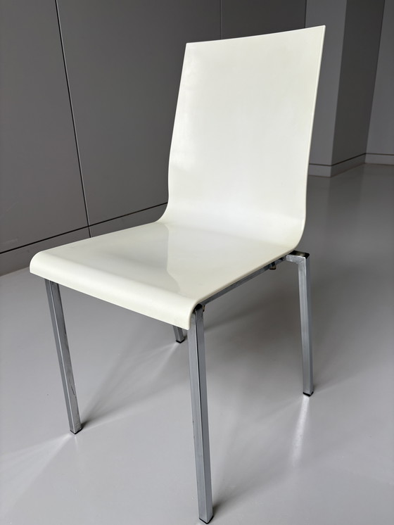 Image 1 of 6 x Pedrali Kuadra 1101 Stühle Weiß Chrom