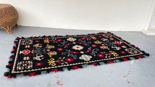 Tapisserie Tapis Décoratif Laine France Vintage