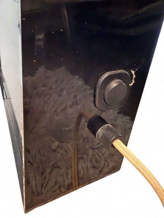 Image 1 of Zeldzame Memphis Stijl “Present Time” neon wandklok